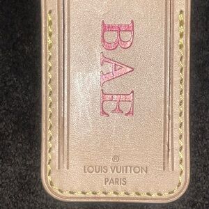 Louis Vuitton Luggage Tag Vachetta w/ BAE